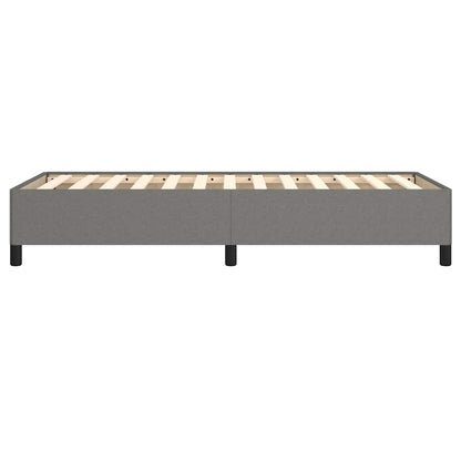 Bed Frame without Mattress Dark Grey 90x190 cm Single Single Fabric