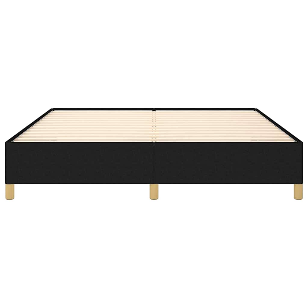 Bed Frame without Mattress Black 180x200 cm Super King Super King Fabric