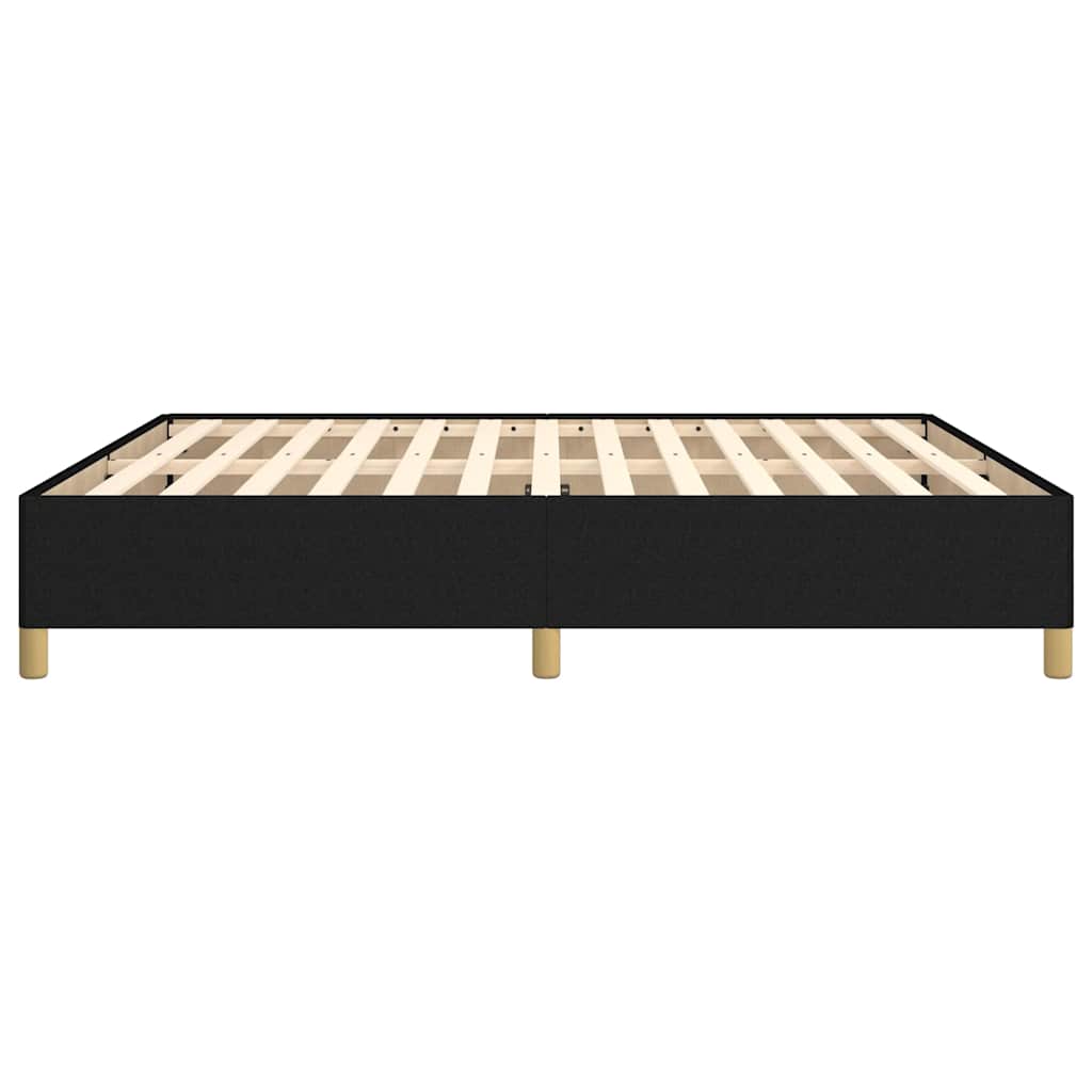 Bed Frame without Mattress Black 180x200 cm Super King Super King Fabric