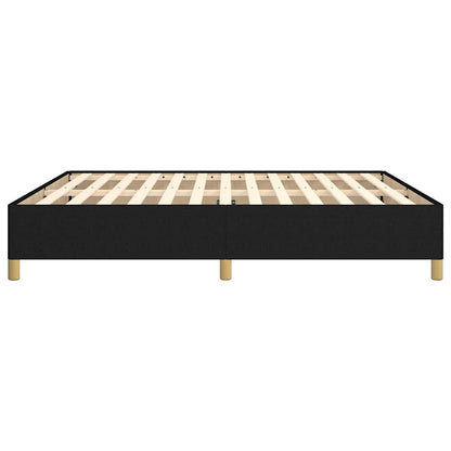 Bed Frame without Mattress Black 180x200 cm Super King Super King Fabric