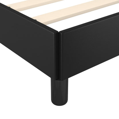 Bed Frame without Mattress Black 90x190 cm Single Single Faux Leather