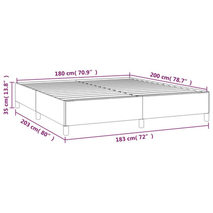 Bed Frame without Mattress Black Super King Faux Leather