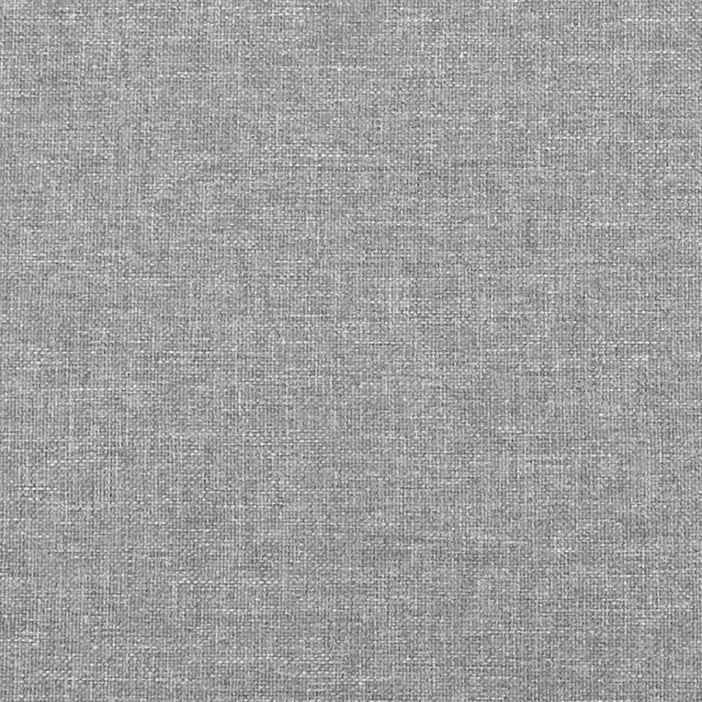 Bed Frame without Mattress Light Grey 180x200cm Super King Fabric