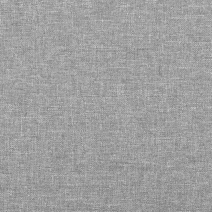 Bed Frame without Mattress Light Grey 180x200cm Super King Fabric