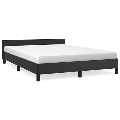 Bed Frame without Mattress Black 180x200cm Super King Faux Leather