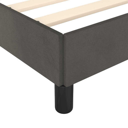 Bed Frame without Mattress Dark Grey 90x190cm Single Velvet