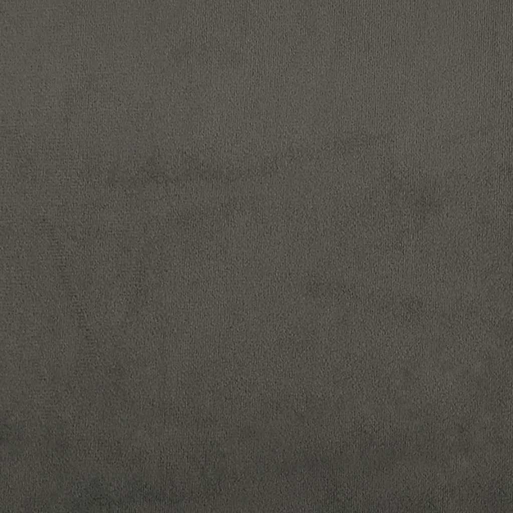 Bed Frame without Mattress Dark Grey 135x190cm Double Velvet