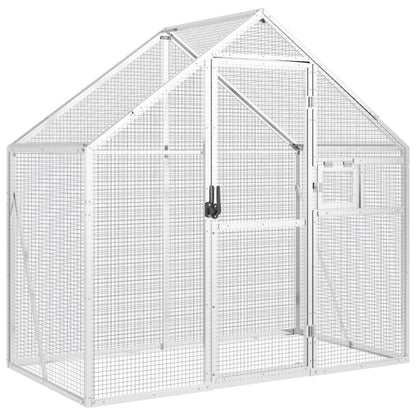 Aviary Silver 179x100x185 cm Aluminium