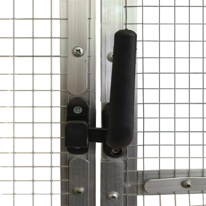 Aviary Silver 179x100x185 cm Aluminium