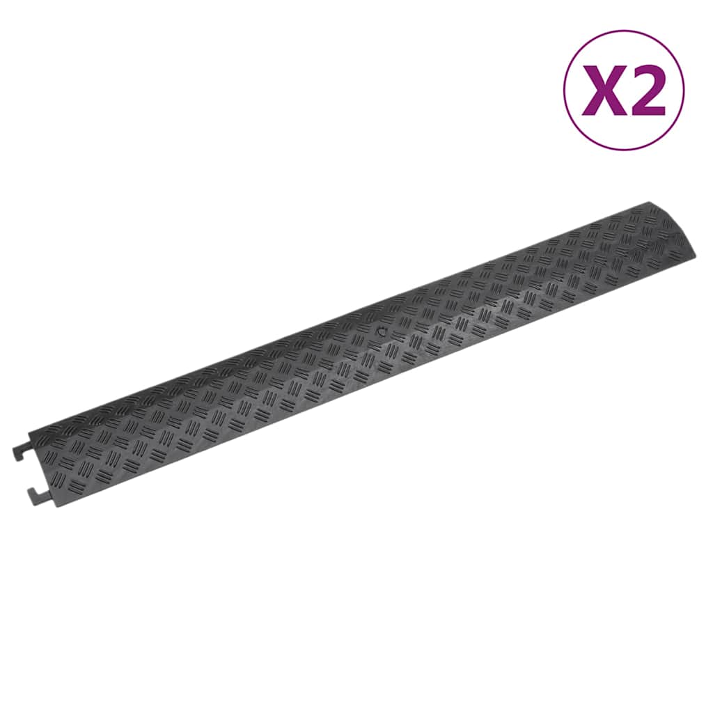 Cable Protector Ramps 2 pcs 98,5 cm Black