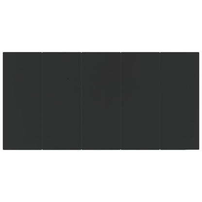 vidaXL Dining Table Black Powder-coated steel Large Durable