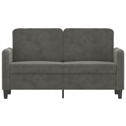 2-seater Sofa Dark Grey Velvet 47.2 in Durable 2-Seater Sofa