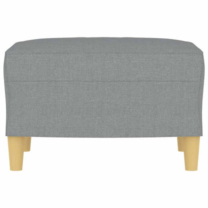 Footstool Light Gray 23.6"x19.7"x16.1" Fabric