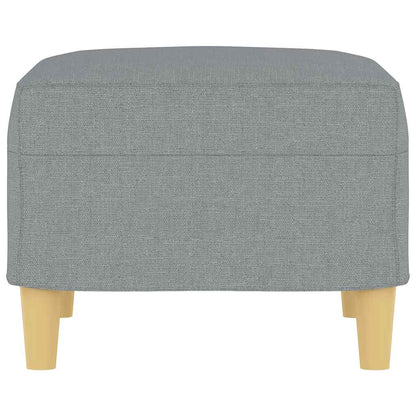 Footstool Light Gray 23.6"x19.7"x16.1" Fabric