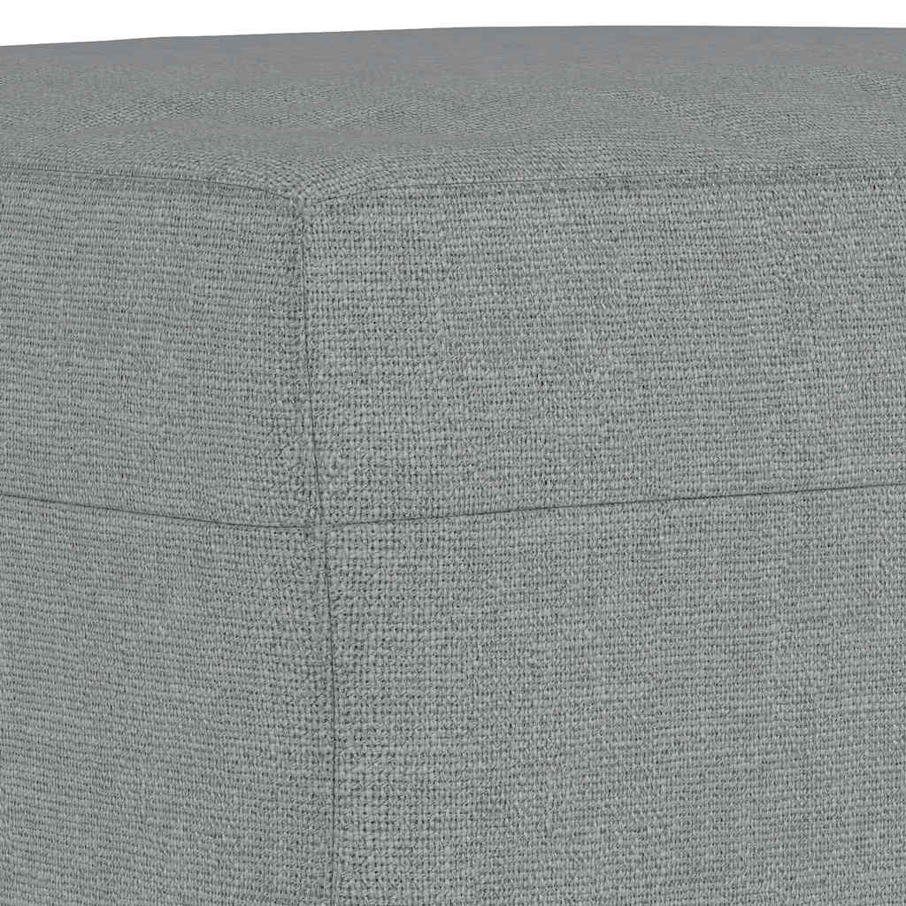 Footstool Light Gray 23.6"x19.7"x16.1" Fabric