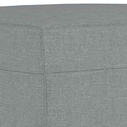 Footstool Light Gray 23.6"x19.7"x16.1" Fabric
