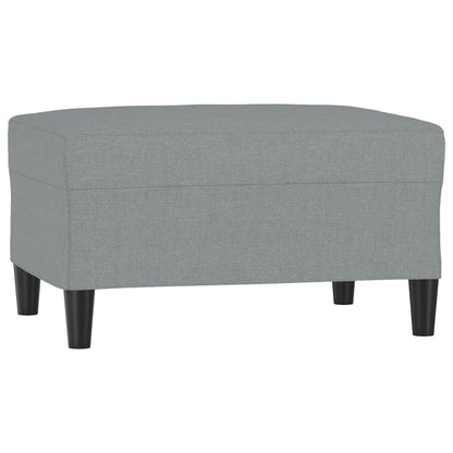 Footstool Light Gray 27.6"x21.7"x16.1" Fabric