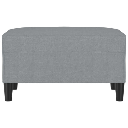 Footstool Light Gray 27.6"x21.7"x16.1" Fabric