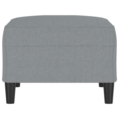 Footstool Light Gray 27.6"x21.7"x16.1" Fabric