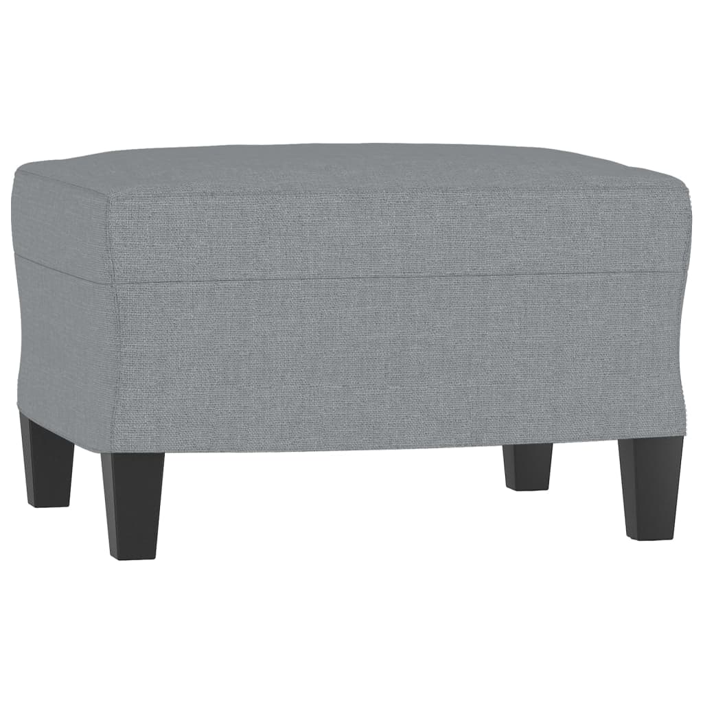 Footstool Light Gray 23.6"x19.7"x16.1" Fabric