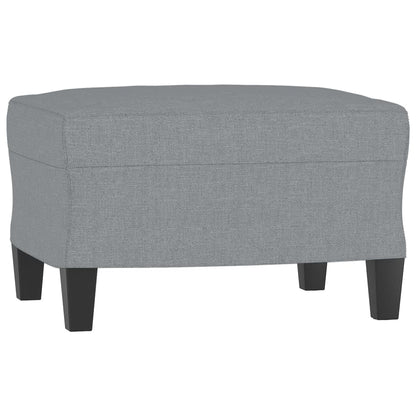 Footstool Light Gray 23.6"x19.7"x16.1" Fabric