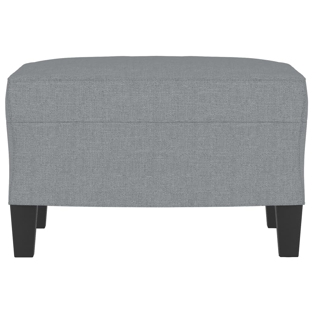 Footstool Light Gray 23.6"x19.7"x16.1" Fabric