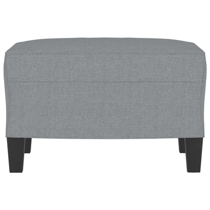 Footstool Light Gray 23.6"x19.7"x16.1" Fabric