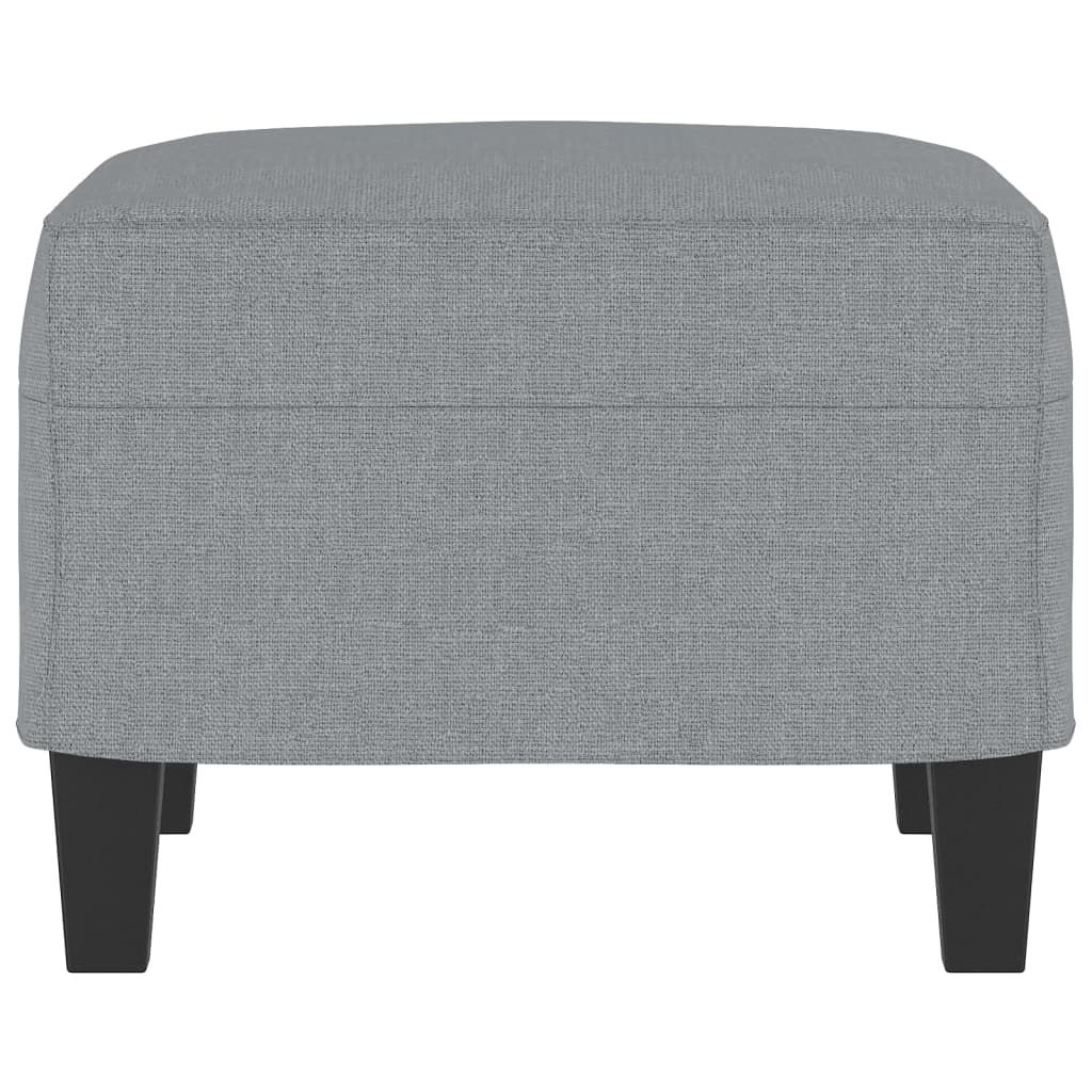 Footstool Light Gray 23.6"x19.7"x16.1" Fabric