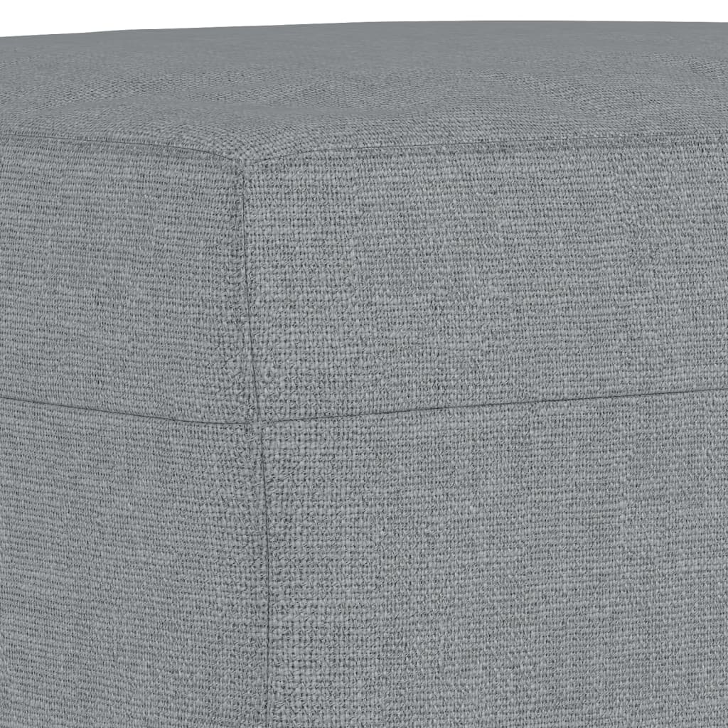 Footstool Light Gray 23.6"x19.7"x16.1" Fabric