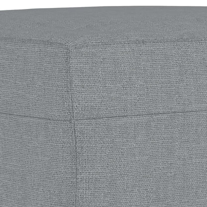 Footstool Light Gray 23.6"x19.7"x16.1" Fabric