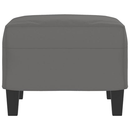 Footstool Dark Gray 23.6"x19.7"x16.1" Microfiber Fabric