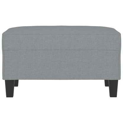 Footstool Light Gray 27.6"x21.7"x16.1" Fabric