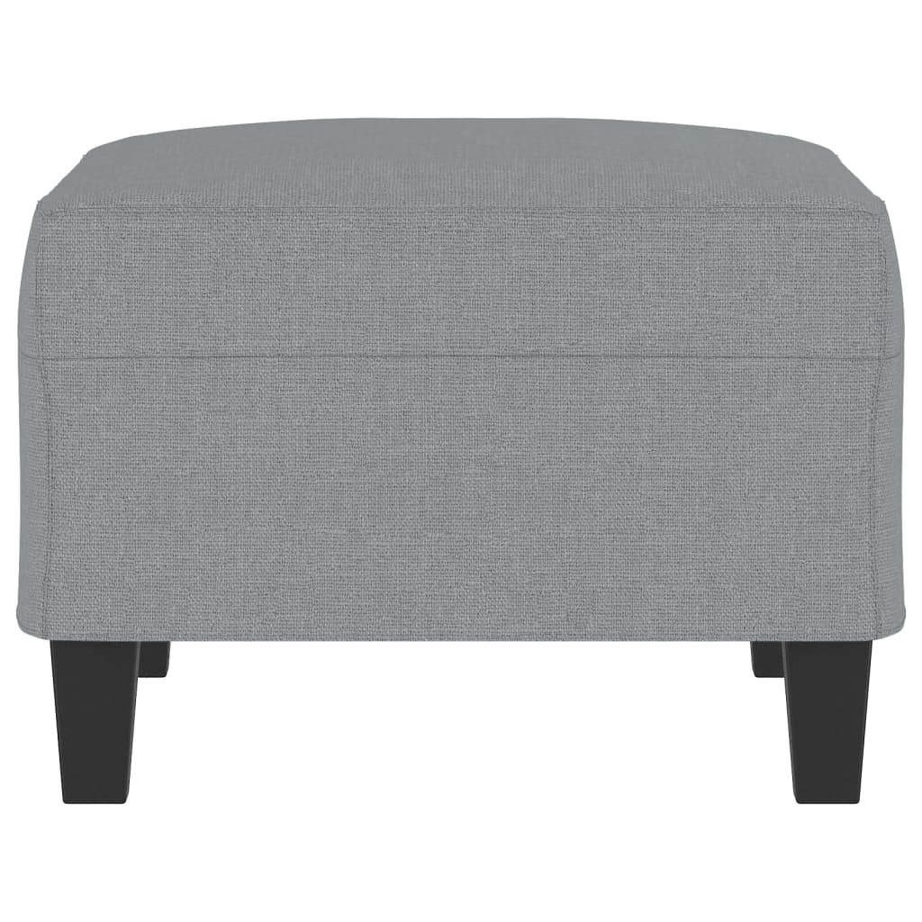 Footstool Light Gray 27.6"x21.7"x16.1" Fabric