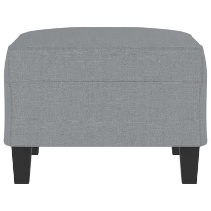 Footstool Light Gray 27.6"x21.7"x16.1" Fabric