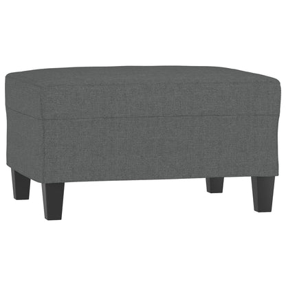Footstool Dark Gray 27.6"x21.7"x16.1" Fabric
