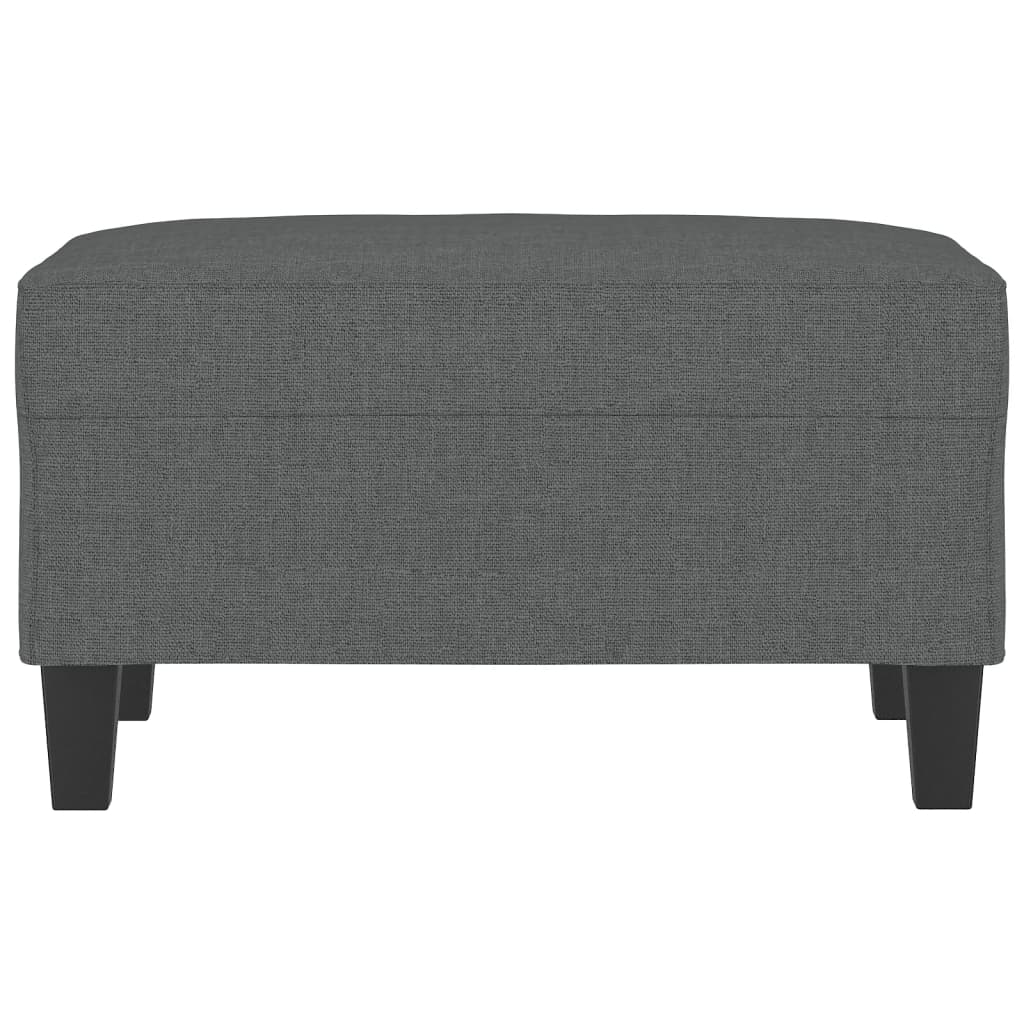 Footstool Dark Gray 27.6"x21.7"x16.1" Fabric