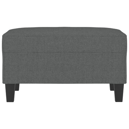 Footstool Dark Gray 27.6"x21.7"x16.1" Fabric