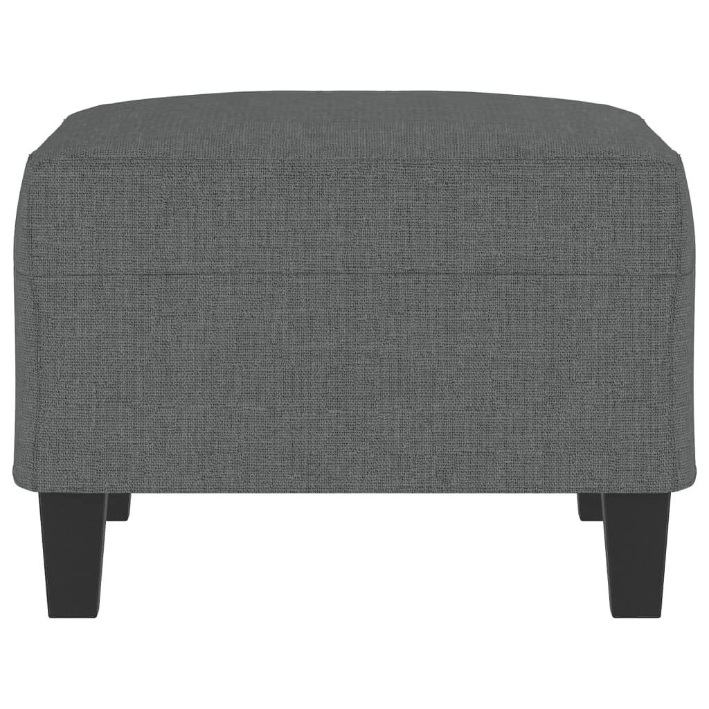 Footstool Dark Gray 27.6"x21.7"x16.1" Fabric
