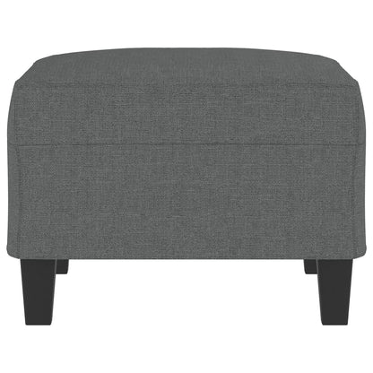 Footstool Dark Gray 27.6"x21.7"x16.1" Fabric