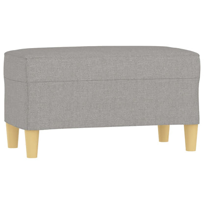 Bench Light Gray 27.6"x13.8"x16.1" Fabric