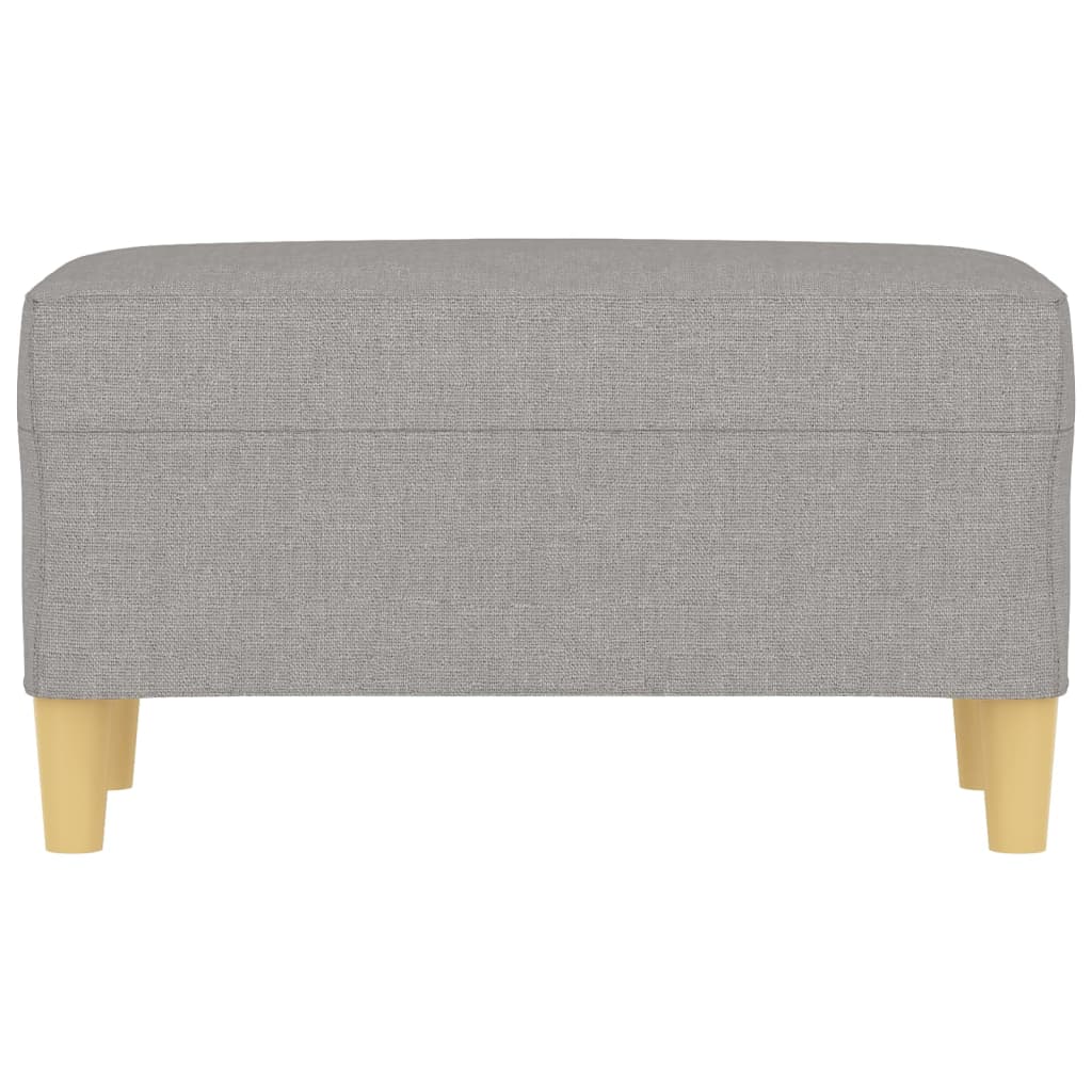 Bench Light Gray 27.6"x13.8"x16.1" Fabric