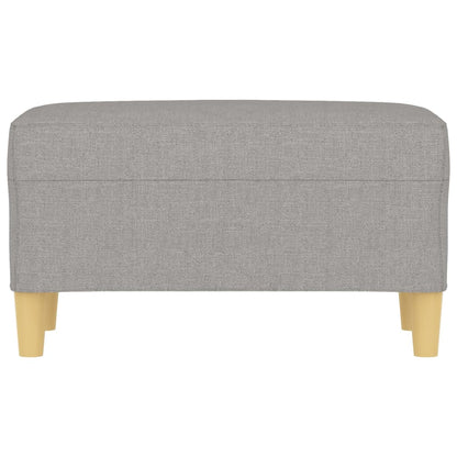 Bench Light Gray 27.6"x13.8"x16.1" Fabric