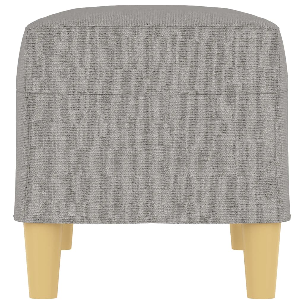 Bench Light Gray 27.6"x13.8"x16.1" Fabric
