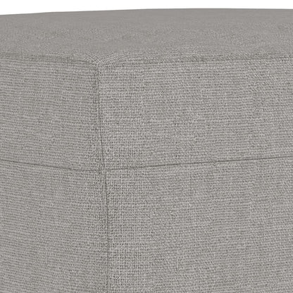 Bench Light Gray 27.6"x13.8"x16.1" Fabric