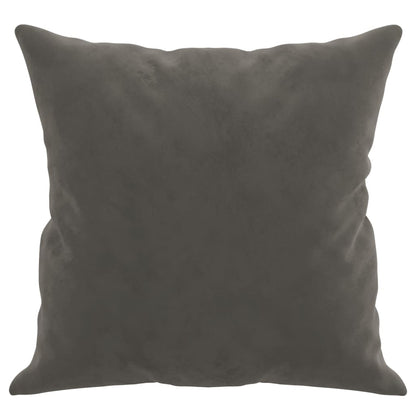 Throw Pillows 2 pcs Dark Gray 15.7"x15.7" Velvet