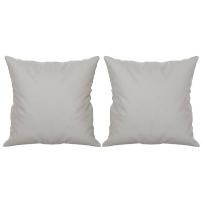 Throw Pillows 2 pcs Light Gray 15.7"x15.7" Microfiber Fabric