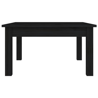 Coffee Table Black 55x55x30 cm Solid Wood Pine