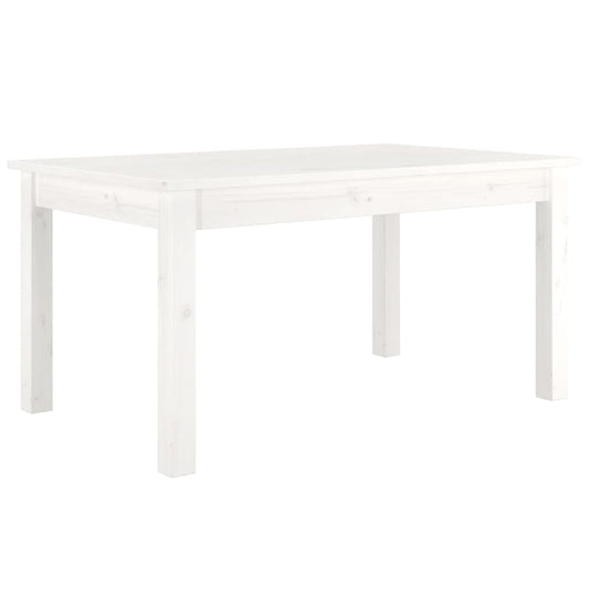 814280 vidaXL Coffee Table White 80x50x40 cm Solid Wood Pine