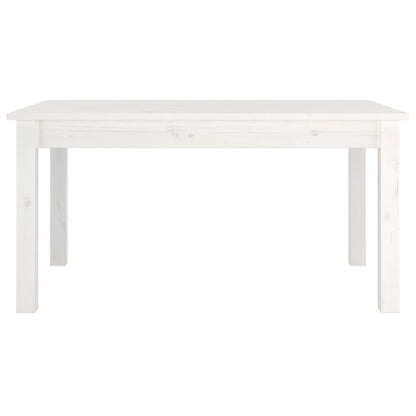 Coffee Table White 80x50x40 cm Solid Wood Pine