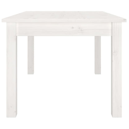 Coffee Table White 80x50x40 cm Solid Wood Pine